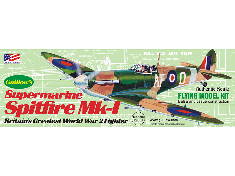 Guillow's 504 Supermarine Spitfire MK-I